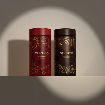 NOZONO Genome Renewal Duo – paket med NAD+ Prime och LifeCharge för ett långt liv