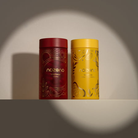 NOZONO Longevity Foundation Duo – paket med LifeCharge och MitoGenix för långsiktig vitalitet
